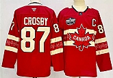Men's Canada #87 Sidney Crosby Red 2025 4 Nations Face-Off Premium Stitched Jersey,baseball caps,new era cap wholesale,wholesale hats